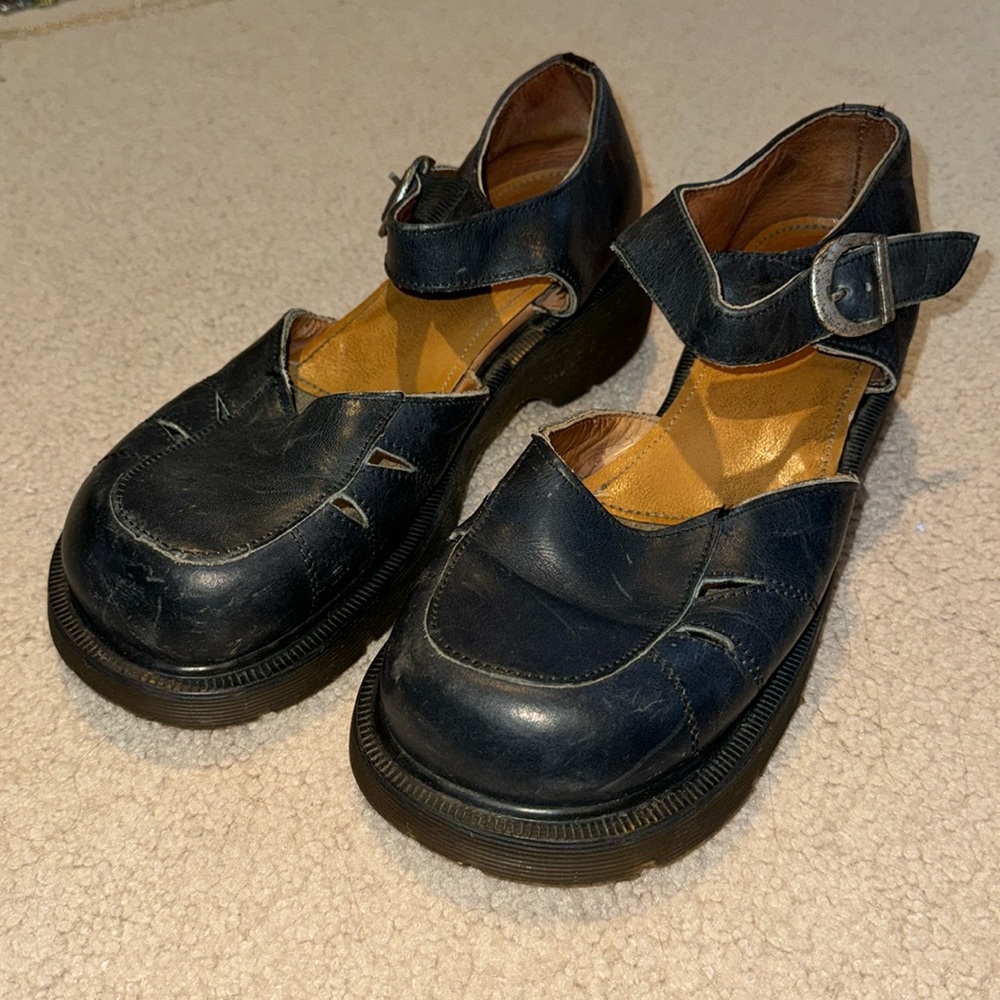Vintage Navy Blue Dr. Martens Mary Jane’s